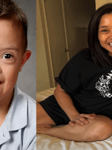Mom shares Baby Matthews’ story- the story of resilience, real and full, every day magic. It was a retake that captured his magic; Matthews Kindergarten comeback 