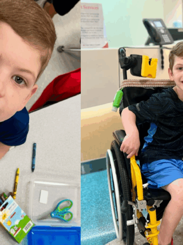 A story about Oliver’s first big milestone after his transplant; From the hospital to homeroom. Olivers first day at kindergarten